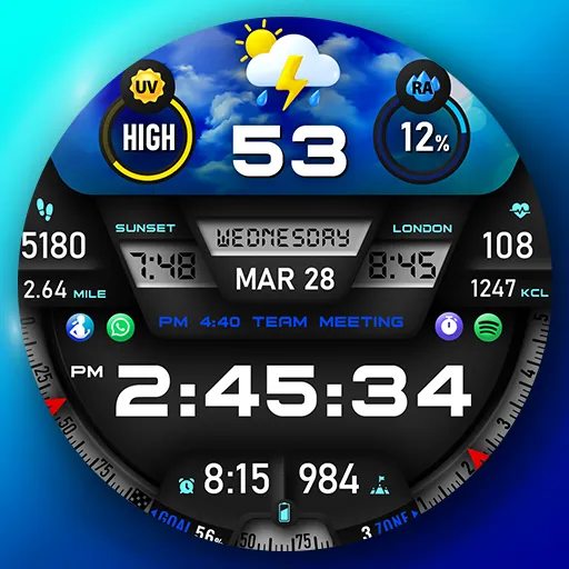 Digital WatchFace PER27 Galaxy
